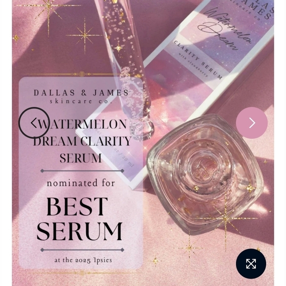 Dallas & James Watermelon Dream Clarity Serum NIB Sealed Full Size 1 Fl Oz - Picture 2 of 12